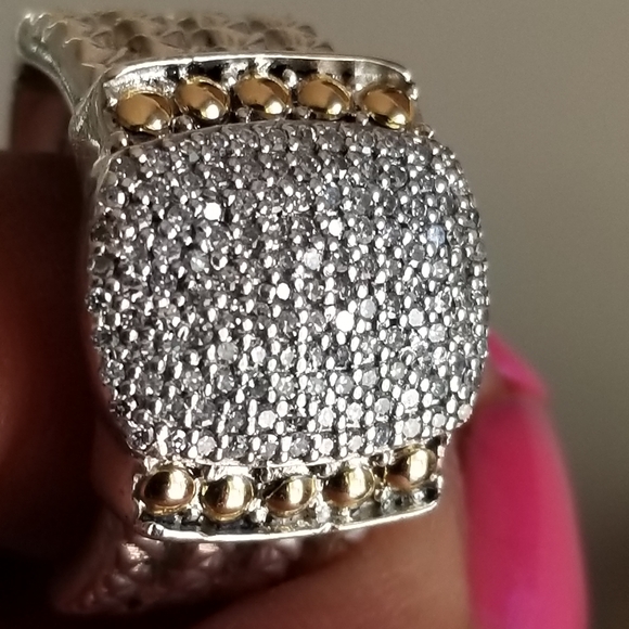 Effy 18k sterling silver diamond  wheaton ring - Picture 15 of 16